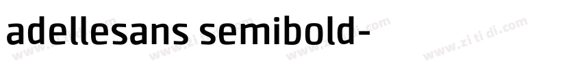 adellesans semibold字体转换